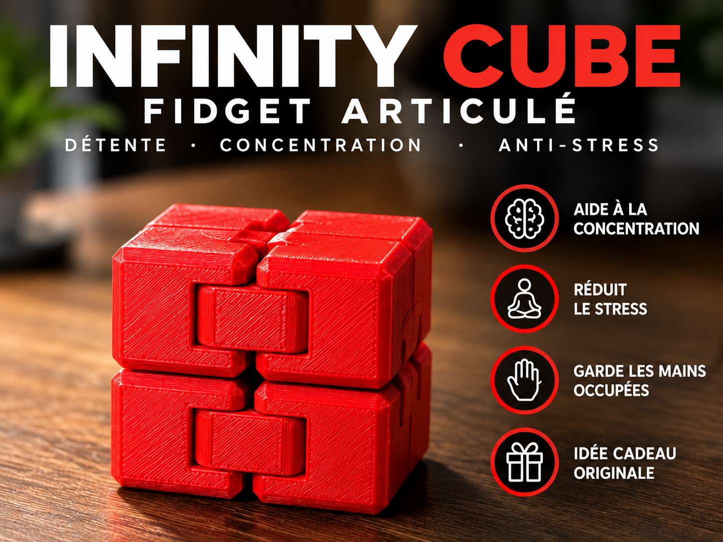 Infinity Cube – Fidget articulé imprimé en 3D – Image 6