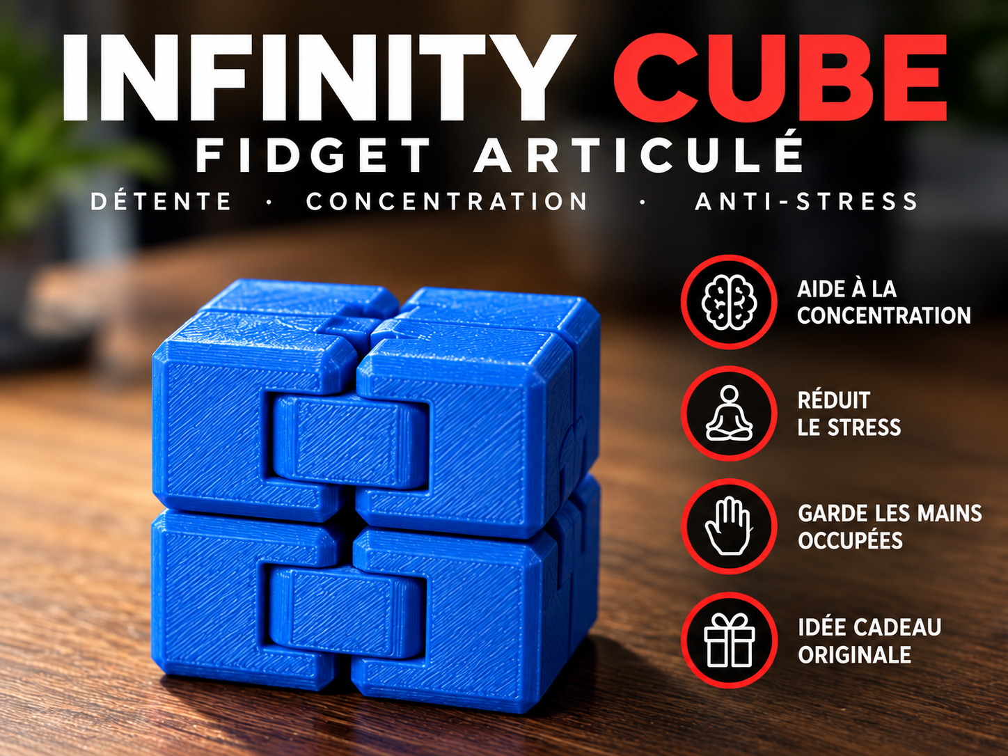 Infinity Cube – Fidget articulé imprimé en 3D – Image 7