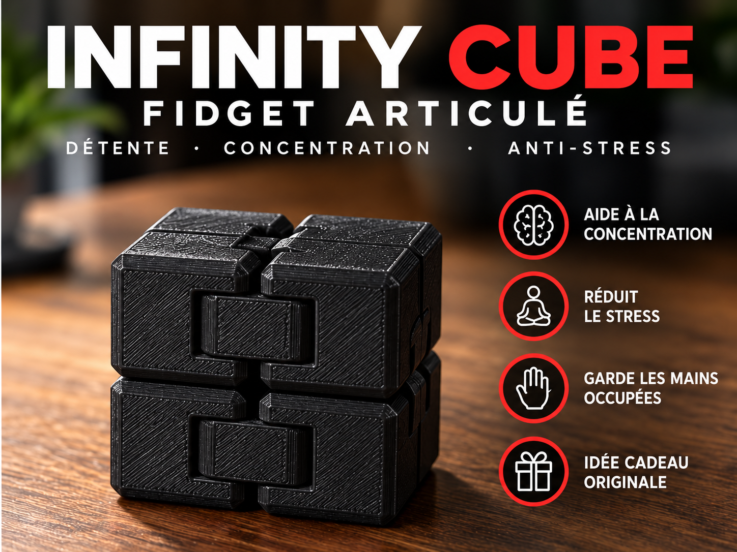 Infinity Cube – Fidget articulé imprimé en 3D – Image 4