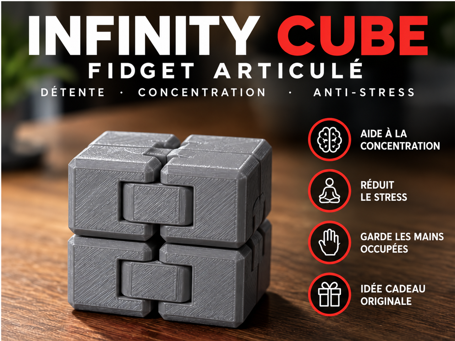 Infinity Cube – Fidget articulé imprimé en 3D – Image 9