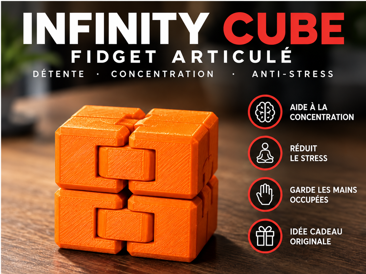 Infinity Cube – Fidget articulé imprimé en 3D – Image 10